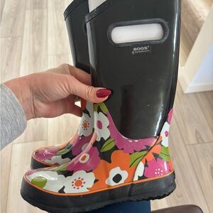 BOGS Youth Black Rain Boots